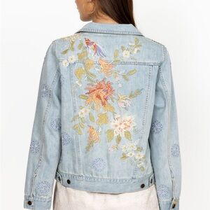 Johnny Was Workshop Nalina Embroidered Jean Jacket